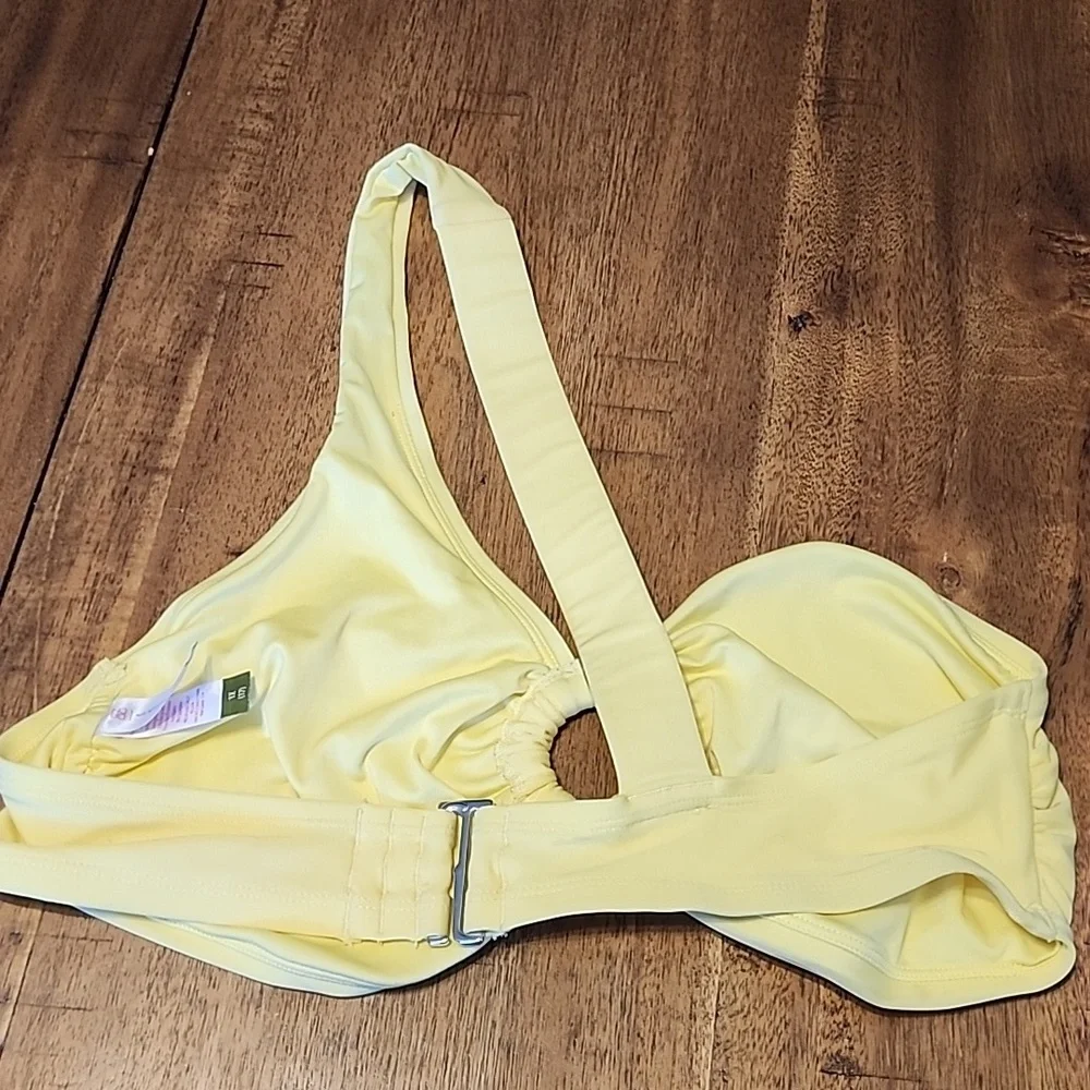 NO BOUNDARIES YELLOW BIKINI TOP SZ 1X(17) - Picture 3 of 5
